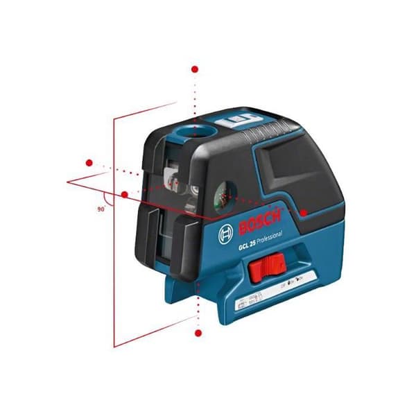 Lasernivå - BOSCH TOOLS - GCL 25 Professional - 2 mm noggrannhet - Sladdlös - Ergonomisk
