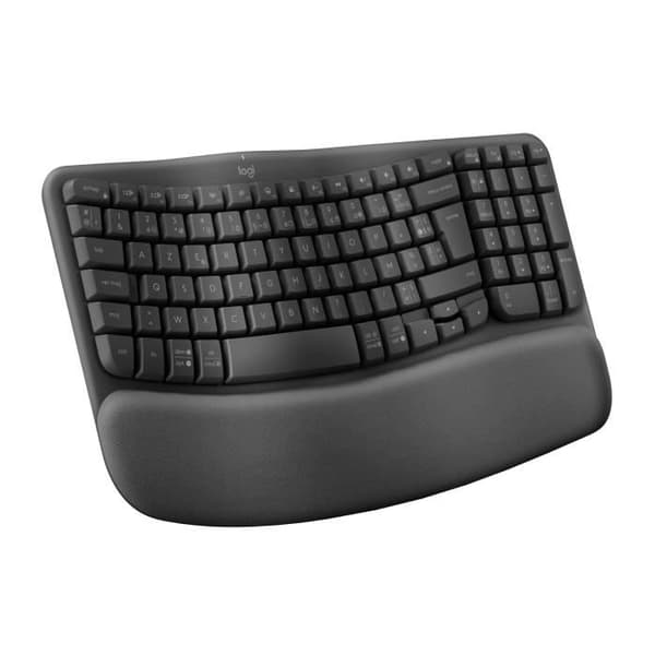Tangentbord - Trådlöst - Logitech - Wave Keys - AZERTY - Ergonomiskt - Handledsstöd