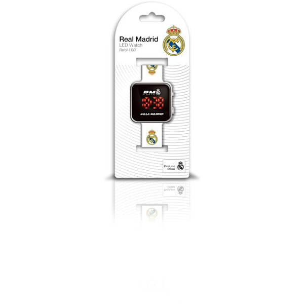 LED-klocka - BARNLICENS - Real Madrid - Ålder 4+ - Vit