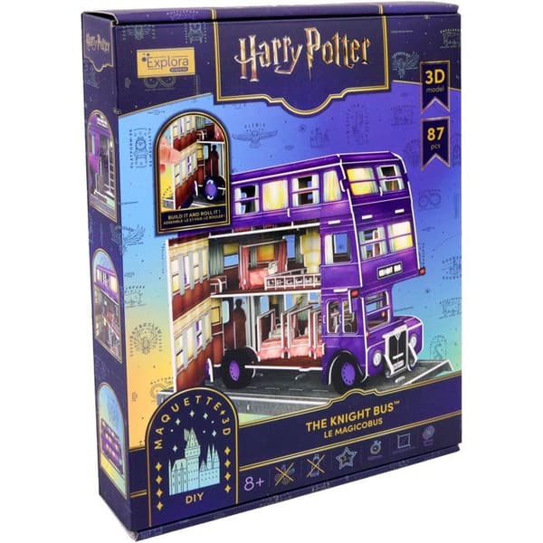 3D-pussel - Riddarbuss - EXPLORA - 540310 - Harry Potter-licens - 87 bitar - Från 8 år