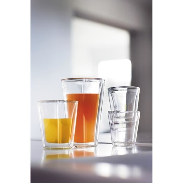 BODUM CANTEEN Ställ in 6 dubbla väggglas 0,1 l Transparent