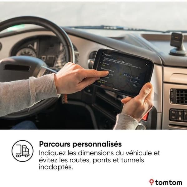 Lastbil GPS - TOM TOM - GO Expert Plus - 7 HD-skärm - Världskartor Premium Pack