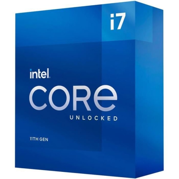 INTEL - Intel Core i7-11700K-processor - 8 kärnor / 5,0 GHz - Sockel 1200 - 125W