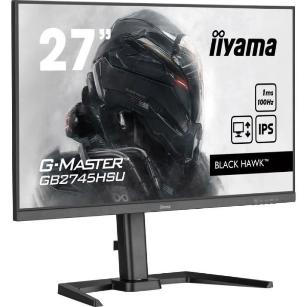 PC-skärm - IIYAMA G-MASTER GB2745HSU-B1 - 27 1920x1080 - IPS-panel - 1ms - 100Hz - HDMI / DisplayPort