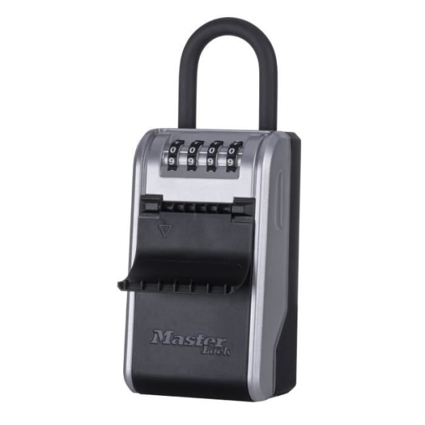 MASTER LOCK - Exteriör nyckellåda med handtag - Ny design - Stor kapacitet - Hög säkerhet - 19,6 x 7,6 x 5,6 cm