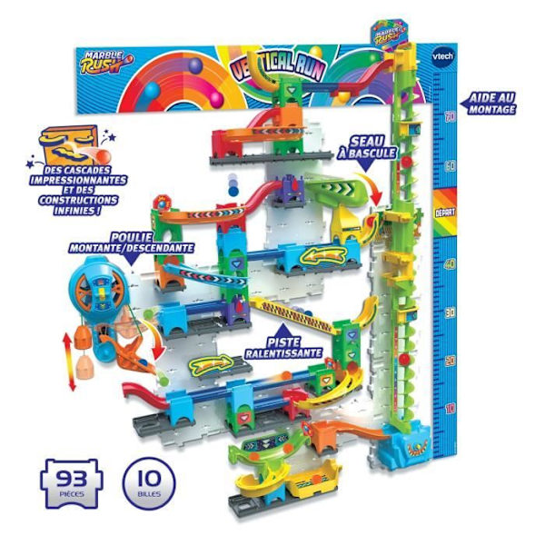 VTECH - MARBLE RUSH - ULTIMATE VERTICAL RUN V100E - Flerfärgad