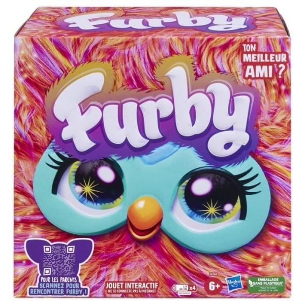 Coral Furby, 15 tillbehör, interaktiv plyschleksak för flickor och pojkar, röstaktiverad animatronik, från 6 år