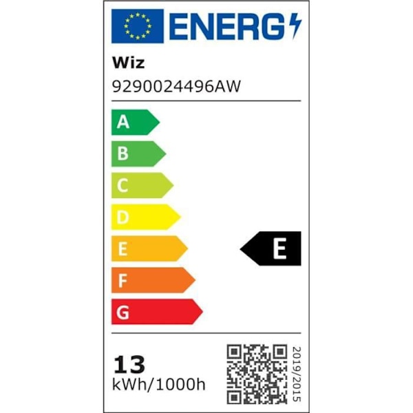 WiZ-ansluten glödlampa Vit variabel E27 100W