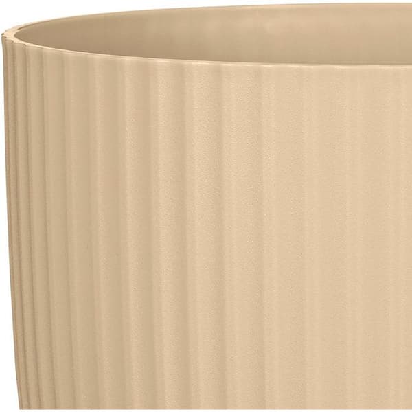Rund blomkruka - DEROMA - 231 - 7 L - Ø 24 cm - Brun