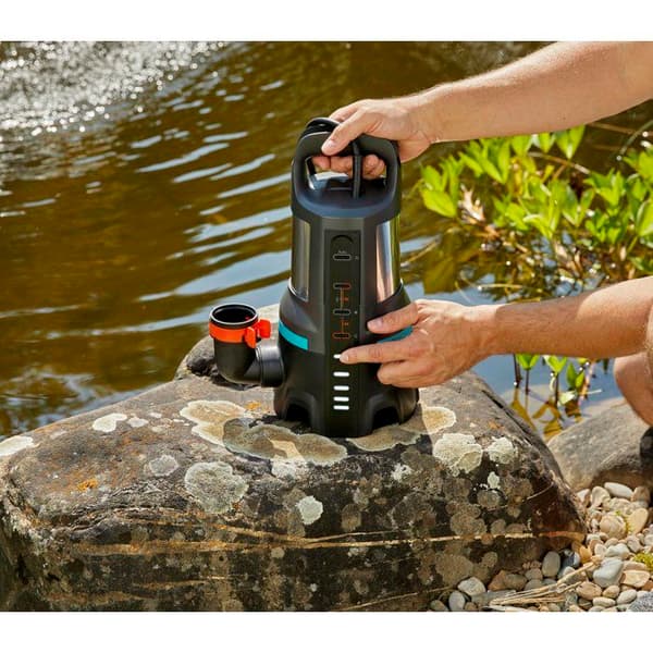 Smutsvattenpump - GARDENA - 20000 - 20 000 l/h - Aquasensor - Automatisk aktivering - Digital detektering