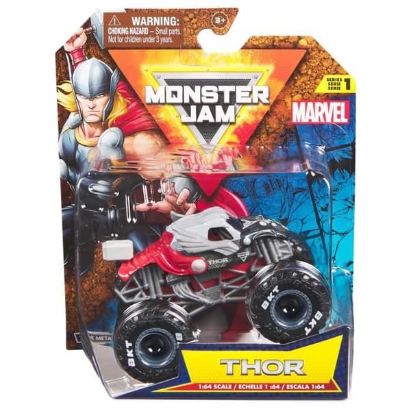 Monster Jam - Marvel 1:64 Monster Jam Serie 2 Fordon - Slumpmässig Modell
