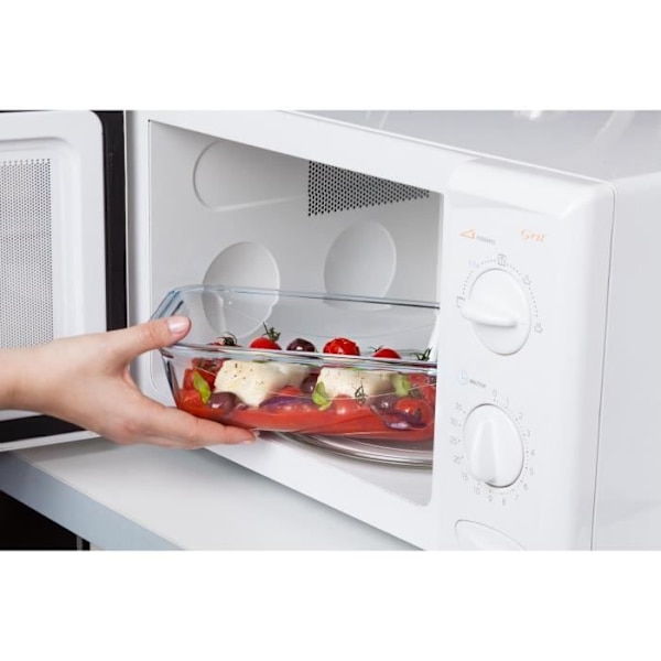 Rektangulär låda med lock - PYREX - 1451026 - 20 x 15 cm - 800 ml - Cook & Go - Borosilikatglasbas