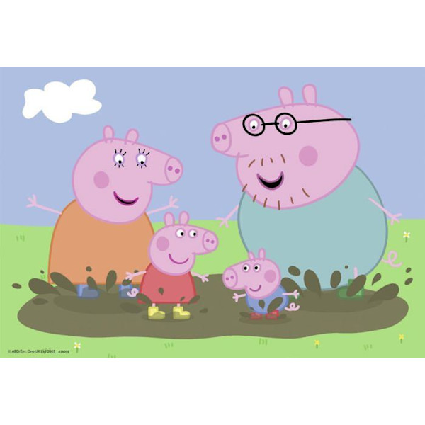 PEPPA PIG Puzzle Familjeliv 2x24 st