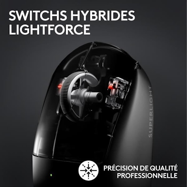 Logitech G PRO X SUPERLIGHT 2 LIGHTSPEED trådlös spelmus, lätt - Vit