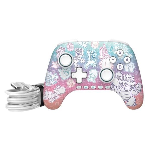 Gamepad - Nintendo Switch 2 - Mushroom Kingdom - Kabelansluten - Strömförsörjning A