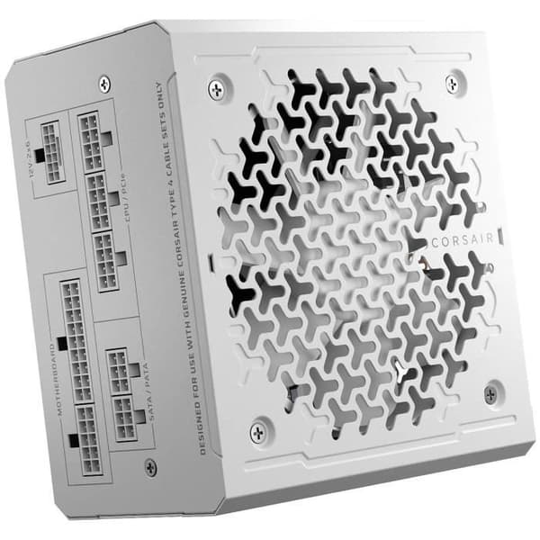 PC-nätaggregat - CORSAIR - RM850e Vit - 850 W - ATX 3.1 - 80 PLUS Guld