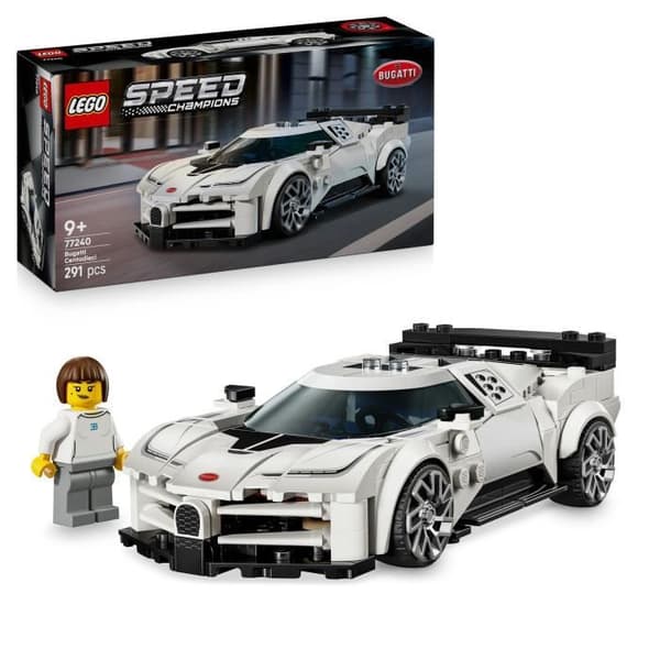 LEGO Speed Champions 77240 Hyperbil Bugatti Centodieci - Leksaksbil för barn 9 år