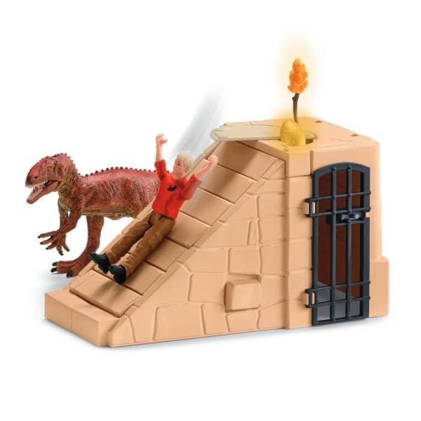 Stora erövringen av det förlorade templet, leksetfigurer, SCHLEICH 42656 Dinosaurier, 4 år