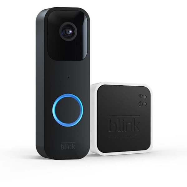 Intercom med synkroniseringsmodul 2 - BLINK HOME SÄKERHET - Svart Svart