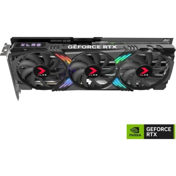 PNY - Grafikkort - GeForce RTX 4070 SUPER 12GB XLR8 Gaming VERTO EPIC-X RGB överklockad trippelfläkt DLSS 3