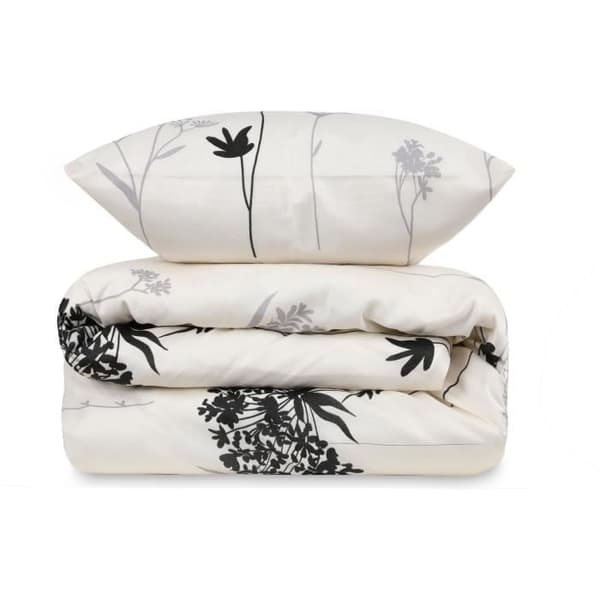 Bäddset - 1 påslakan 220 x 240 cm + 2 örngott 60 x 60 cm - 65% bomull, 35% polyester - Beige