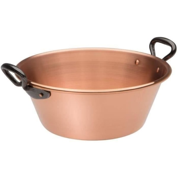 BAUMALU Jamskål 26 cm koppar 12/10 handtag gjutjärn