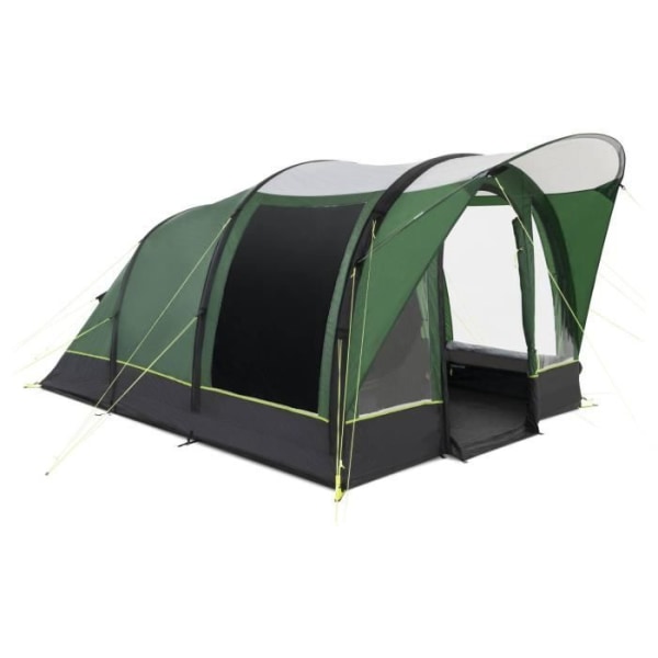 Uppblåsbart campingtält - 4 platser - KAMPA - Brean 4 AIR - Grönt och svart