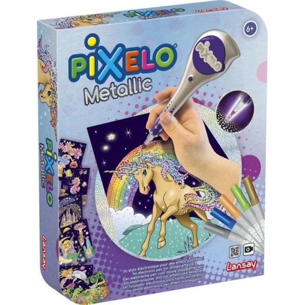 LANSAY Pixelo Färgspel Metallåda - Blandad - från 6 år