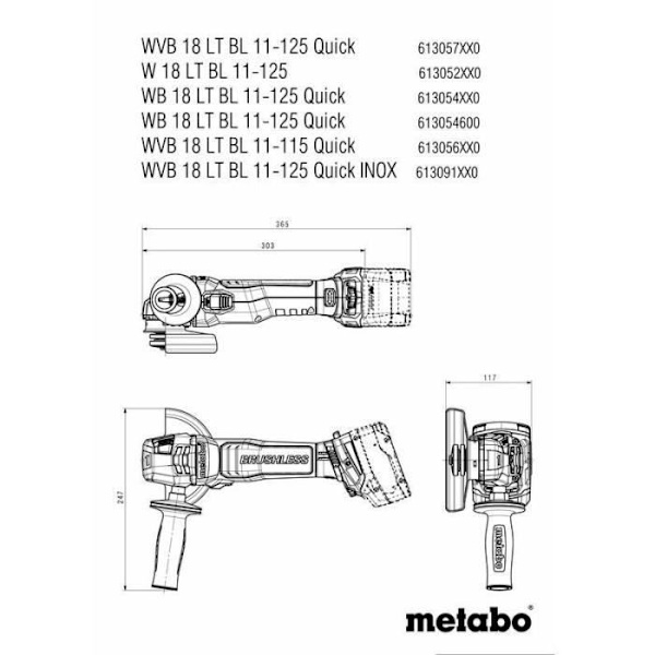 Sladdlösa maskiner Set - METABO - Combo Set 2.9.4 18 V - MetaBOX 165 L