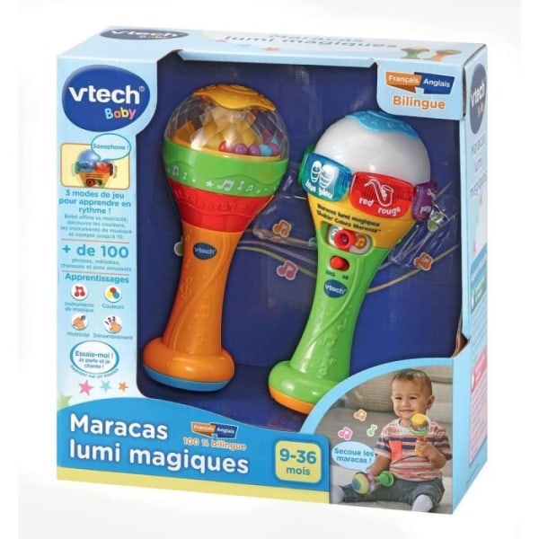 Vtech Baby - Magic Lumi Maracas - 9-36 månader