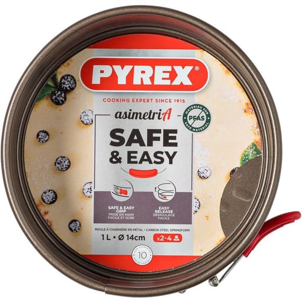 Springform - PYREX - 1452005 - Rund - Kolstål - Non-stick - 14 cm