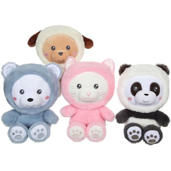 Panda Hoody Pets plyschleksak - GIPSY TOYS - 24 cm