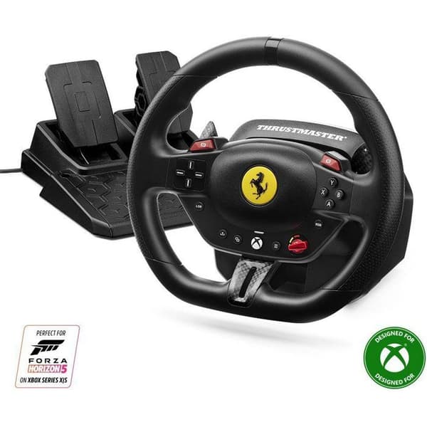 Ratt + pedaler - THRUSTMASTER - T98 Ferrari 296 GTS - För XBOX och PC - Svart