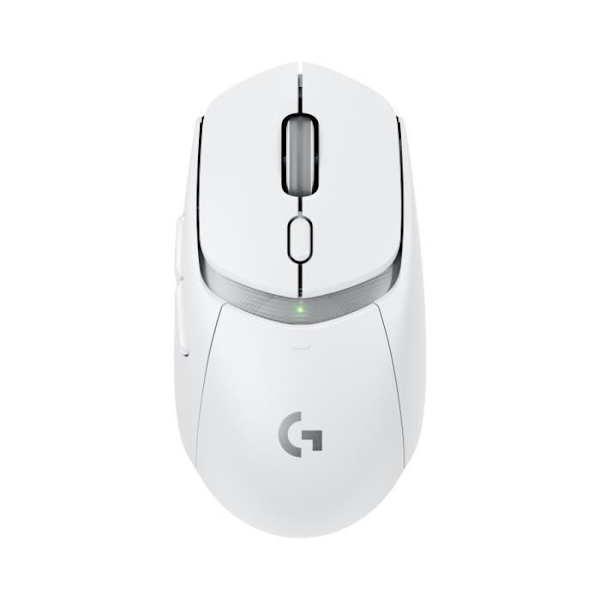 Logitech G309 LIGHTSPEED trådlös mus, lätt, LIGHTFORCE hybrid switch, HERO 25K sensor - Vit