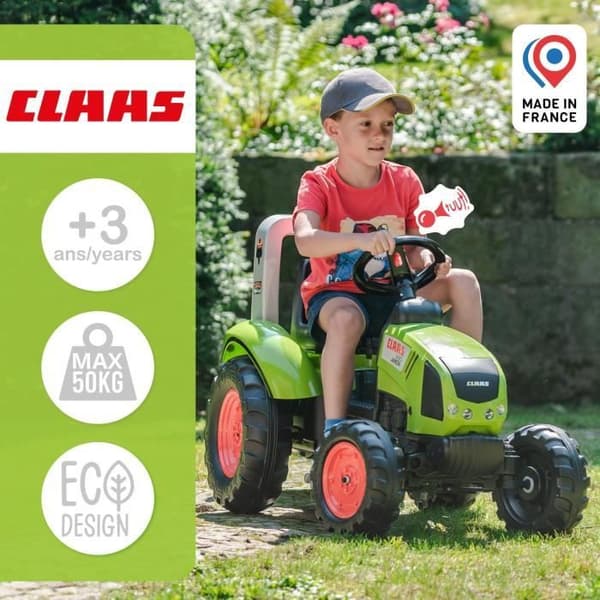 FALK CLAAS Arion 430 pedaltraktor med släp - 1040AB
