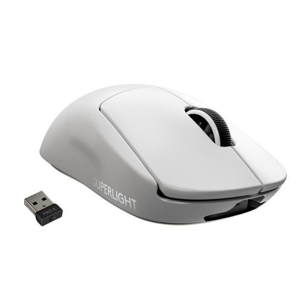 Spelmus - trådlös - LOGITECH G - PRO X SUPERLIGHT - Vit Vit
