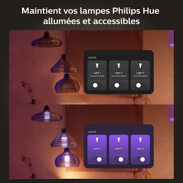 Philips Hue Wall Switch Module, 2, White Pack fungerar med Alexa, Google Assistant och Apple HomeKit