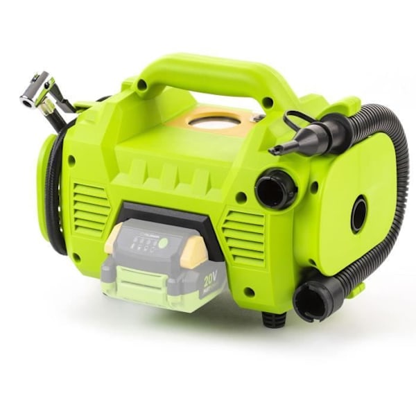 Sladdlös kompressor - FIELDMANN - 20V - 10,3 bar - 235 L/min - Batteri och laddare ingår ej