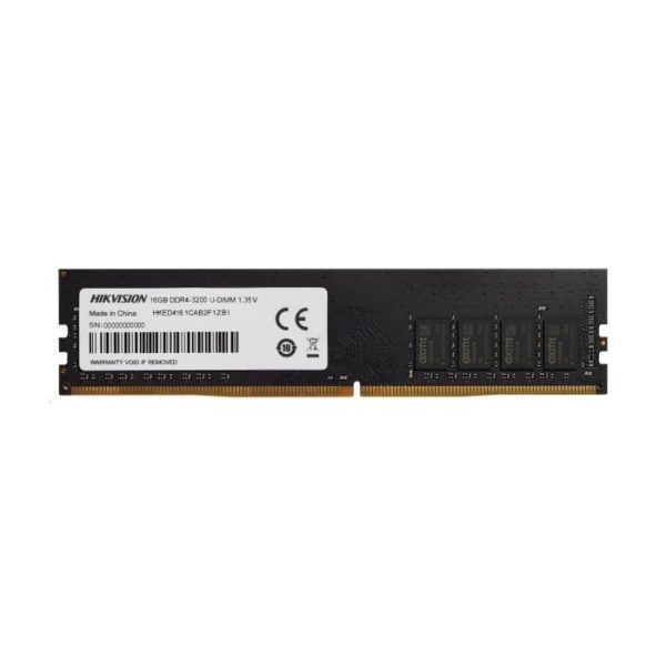 RAM-minne - HIKVISION - DDR4 16GB 3200MHz UDIMM, 288Pin, 1,35V, CL16/18 (HKED4161CAB2F1ZB1/16G)