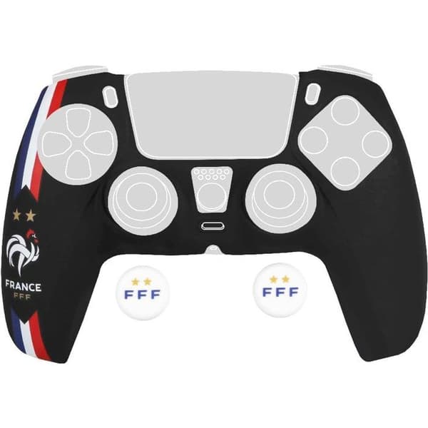 Skyddsfodral för DualSense PS5-kontroll - Konix - FFF - Silikon - Tumstöd - Svart
