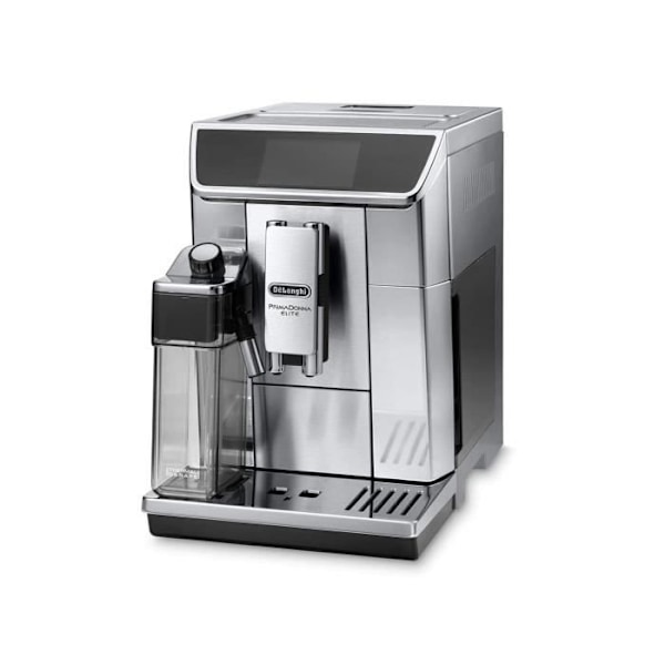 DELONGHI ECAM 650.75.MS Automatisk espressomaskin med kvarn PrimaDonna Elite - Rostfritt stål