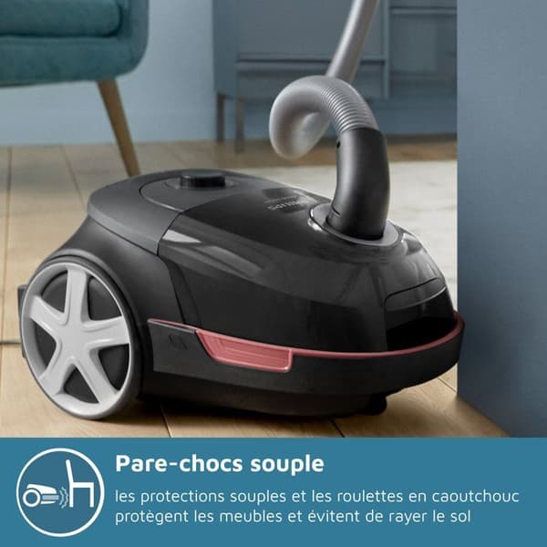 Dunkdammsugare med påse - PHILIPS - XD5123/10 - 900 W - 4 L - Svart