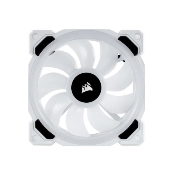 CORSAIR Fan LL120 Pro LED RGB 120mm Vit (paket med 3) - (CO-9050092-WW)