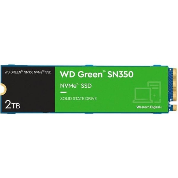 WESTERN DIGITAL - Grön SN350 - Intern Solid State Drive - 2 TB - M.2 - WDS200T3G0C