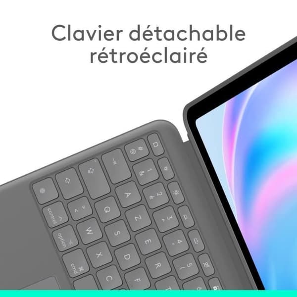 Surfplatta Tillbehör Logitech Combo Touch tangentbordsfodral för iPad Air 13-tum (M2)(2024)