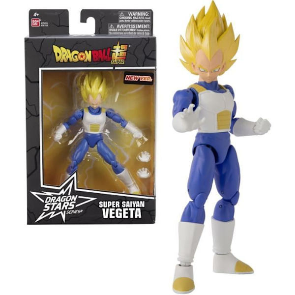 Dragon Ball Super - Super Saiyan Vegeta Figur - 17 cm - 16 ledade punkter