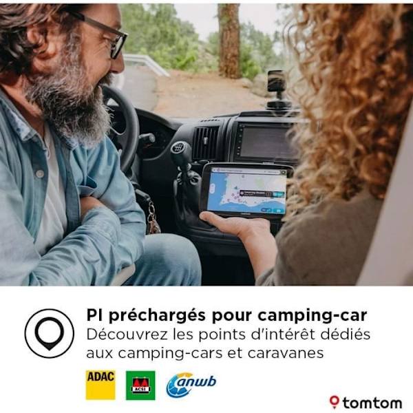 GPS-navigator - TOM TOM - GO Camper Max 7 - Ny generation - 7 - Världskarta