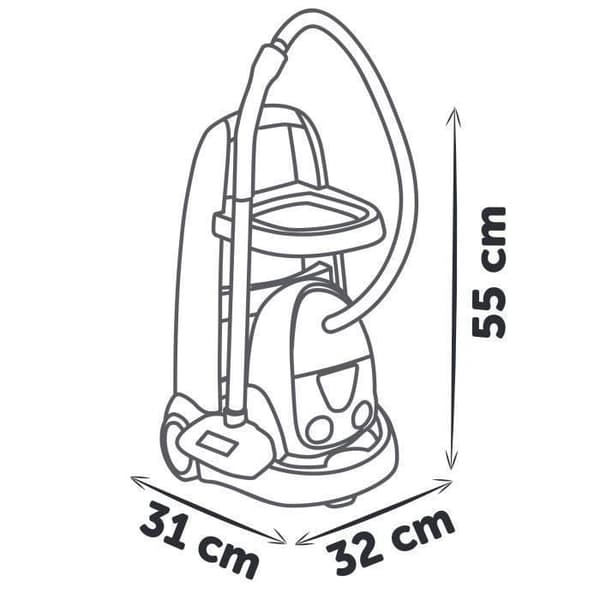 SMOBY - Rowenta Hushållsvagn + Dammsugare - från 3 år