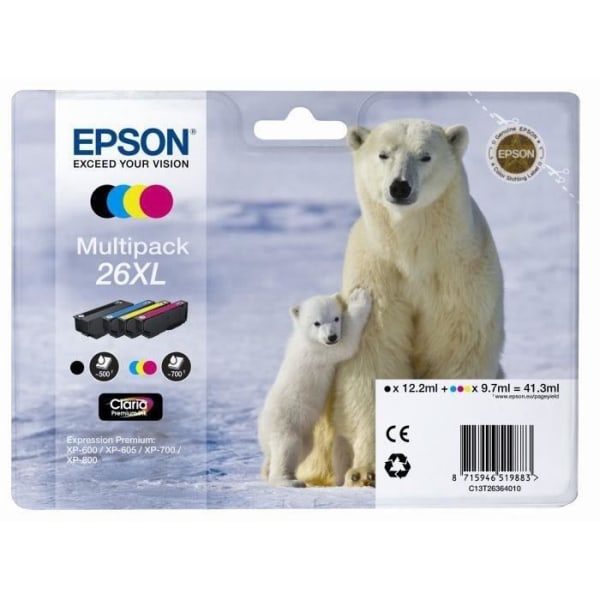 Epson T2636 XL Polar Bear Mult Ink Cartridge