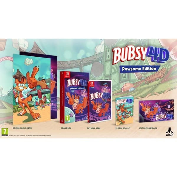 Bubsy 4D Pawsome Edition - SWITCH-spel